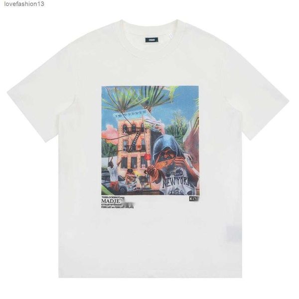 kithsh gallery printed men's and women's pure cotton street american loose round neck versatile, White;black
kithsh gallery printed men's and women's pure cotton street american loose round neck versatile, White;black