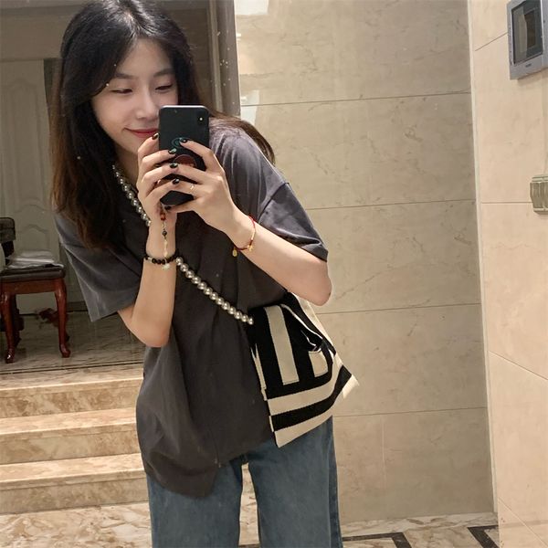 shopping bags pearl striped canvas handbag women cute shoulder bag mini student diagonal beaded chain horizontal square type underarm 230628
shopping bags pearl striped canvas handbag women cute shoulder bag mini student diagonal beaded chain horizontal square type underarm 230628