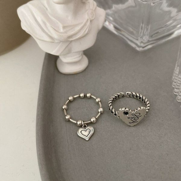 with side stones 925 sterling silver simple design rings heart tassel shape retro distressed opening handmade ring fashion fine jewelry 2306
with side stones 925 sterling silver simple design rings heart tassel shape retro distressed opening handmade ring fashion fine jewelry 2306