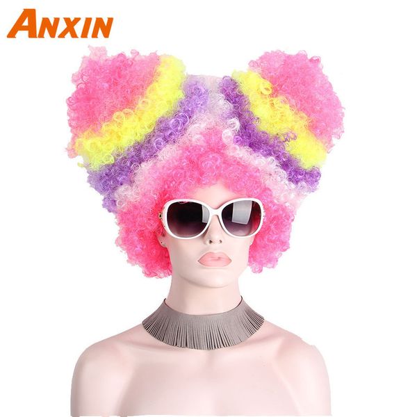 synthetic s afro clown rainbow coloful big fans cat ears party for women men kids colorful football hair 230629, Black
synthetic s afro clown rainbow coloful big fans cat ears party for women men kids colorful football hair 230629, Black