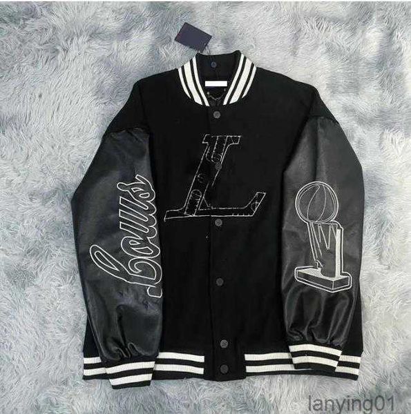 men's jackets baseball brand l vintage bomber coats letter embroidery autumn men hip hop loose varsity, Black
men's jackets baseball brand l vintage bomber coats letter embroidery autumn men hip hop loose varsity, Black