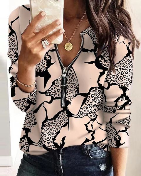 women s blouses shirts blouse fashion digital printing zipper long sleeved casual shirt work commutingfemale fitting s xxxl 230629, White
women s blouses shirts blouse fashion digital printing zipper long sleeved casual shirt work commutingfemale fitting s xxxl 230629, White