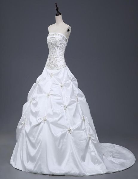 gorgeous ball gown wedding dresses strapless with embroidery ruffles sequin lace up bridal gowns under 100 real sample3029155, White
gorgeous ball gown wedding dresses strapless with embroidery ruffles sequin lace up bridal gowns under 100 real sample3029155, White