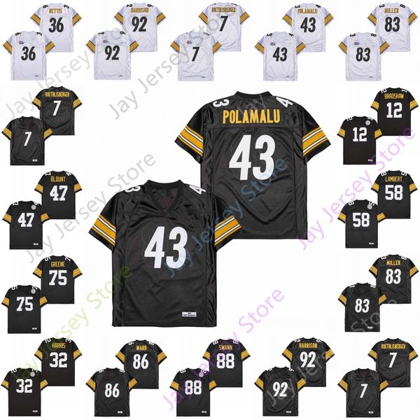 football jersey ben roethlisberger terry bradshaw franco harris jerome bettis troy polamalu blount jack lambert joe greene miller hines lynn, Black;red
football jersey ben roethlisberger terry bradshaw franco harris jerome bettis troy polamalu blount jack lambert joe greene miller hines lynn, Black;red
