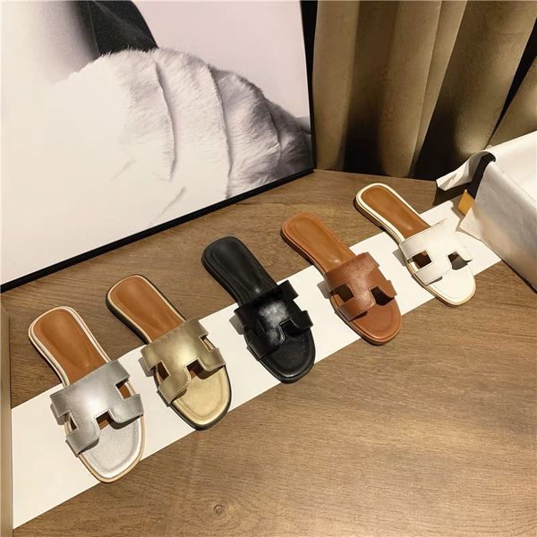 women brand slippers designer luxury classic flat heel genuine leather ladies sandals summer flat shoes fashion beach women slipper h letter, Black
women brand slippers designer luxury classic flat heel genuine leather ladies sandals summer flat shoes fashion beach women slipper h letter, Black