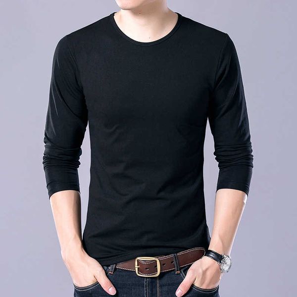men's business pure cotton spring and autumn long sleeved t-shirt slim fit clothing casual round neck backing sweater, Black
men's business pure cotton spring and autumn long sleeved t-shirt slim fit clothing casual round neck backing sweater, Black