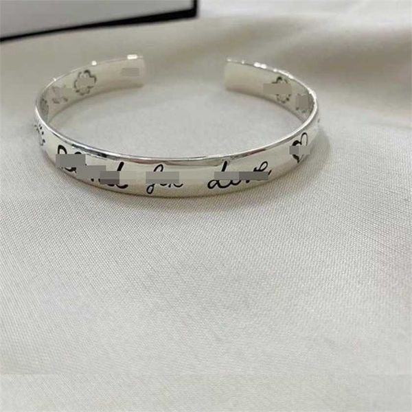 sterling silver flower bird men's and women's fearless love bracelet ins style jewelry, Black
sterling silver flower bird men's and women's fearless love bracelet ins style jewelry, Black
