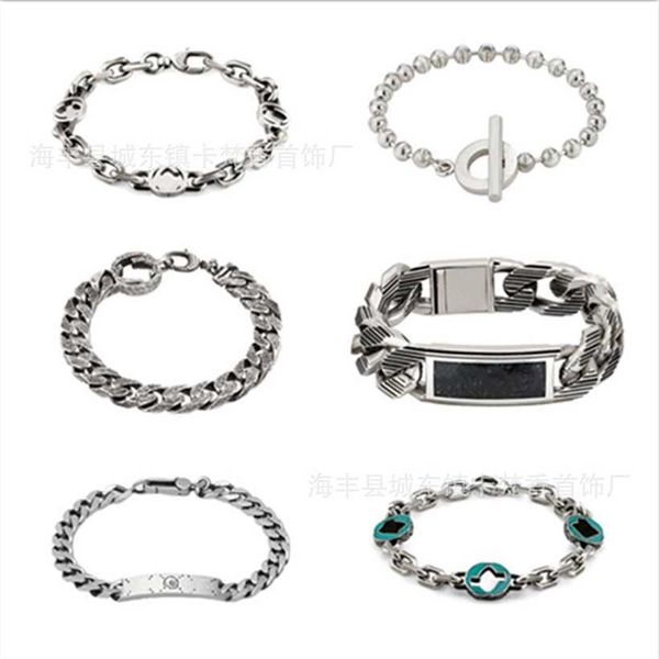 2023 home 925 sterling made of old thai silver fashion male and female elf skull head couple personalized bracelet handicraft, Black
2023 home 925 sterling made of old thai silver fashion male and female elf skull head couple personalized bracelet handicraft, Black