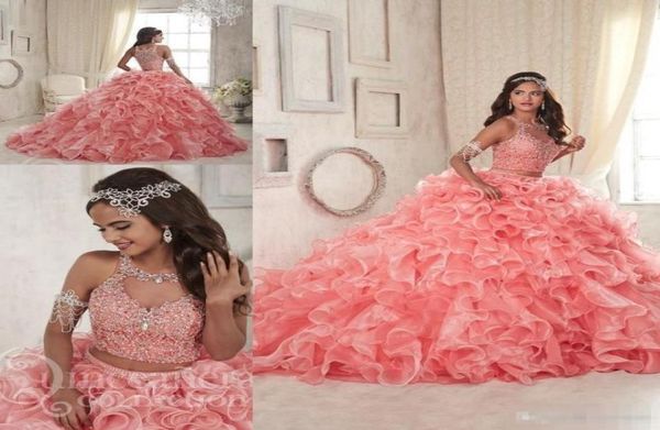 luxury beaded two piece coral quinceanera dresses organza tiered skirts ruffles jewel neck custom made sweet 16 prom ball gown7623633, Blue;red
luxury beaded two piece coral quinceanera dresses organza tiered skirts ruffles jewel neck custom made sweet 16 prom ball gown7623633, Blue;red