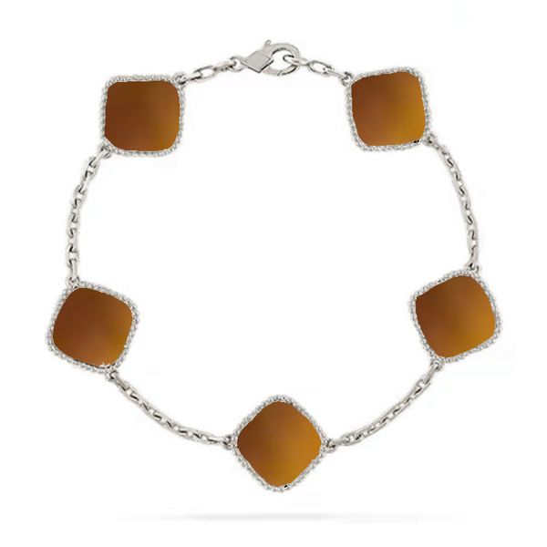 van clover bracelet four leaf bracelets designer jewelry woman luxury jewelrys 18k gold silver plate white black shell for mens wedding part, Golden;silver
van clover bracelet four leaf bracelets designer jewelry woman luxury jewelrys 18k gold silver plate white black shell for mens wedding part, Golden;silver