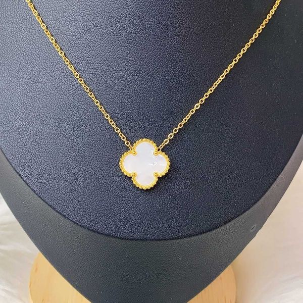 van clover necklace designer four-leaf clover reversible necklace non-fading simple women's 18k temperament necklace, Silver
van clover necklace designer four-leaf clover reversible necklace non-fading simple women's 18k temperament necklace, Silver