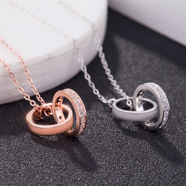 internet celebrity sterling silver double ring chain necklace circle slightly set with diamonds fashion carti clavicle pendant rose gold pla
internet celebrity sterling silver double ring chain necklace circle slightly set with diamonds fashion carti clavicle pendant rose gold pla