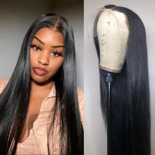 long silky straight black hair wig natural hairline black women use glueless wigs daily makeup wear hair, Black;brown
long silky straight black hair wig natural hairline black women use glueless wigs daily makeup wear hair, Black;brown