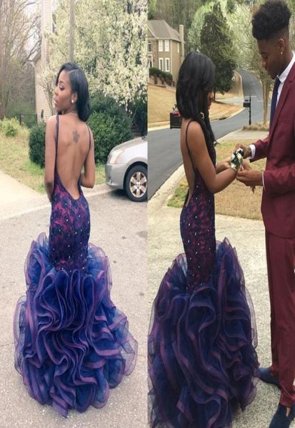 2021 black girl prom backless sleeveless royal blue lace beaded mermaid ruffles puffy evening dresses wear formal cocktail pa5154843
2021 black girl prom backless sleeveless royal blue lace beaded mermaid ruffles puffy evening dresses wear formal cocktail pa5154843