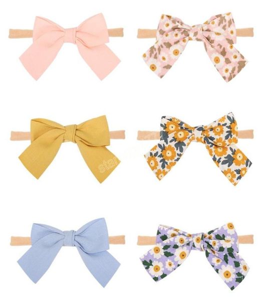 cute little daisy pattern bows elastic hairband vintage print bowknot traceless nylon headband baby accessories holiday gifts4235408, Slivery;white 
cute little daisy pattern bows elastic hairband vintage print bowknot traceless nylon headband baby accessories holiday gifts4235408, Slivery;white