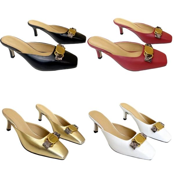 slipper designer shoes luxury beach shoes genuine leather med heel metal buckle baotou uotdoor shoes black white red golden women summer pla
slipper designer shoes luxury beach shoes genuine leather med heel metal buckle baotou uotdoor shoes black white red golden women summer pla