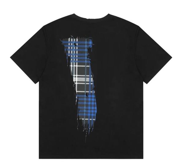 couples t-shirts friends 23ss summer blue plaid print large v heavy duty round neck cotton loose short sleeve men's and women's t-, White;black
couples t-shirts friends 23ss summer blue plaid print large v heavy duty round neck cotton loose short sleeve men's and women's t-, White;black