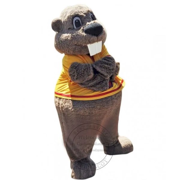 super cute sport beaver mascot costumes high school mascot cartoon theme fancy dress plush costume, Red;yellow
super cute sport beaver mascot costumes high school mascot cartoon theme fancy dress plush costume, Red;yellow