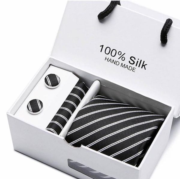 bow ties luxurious 100 silk gift box tie handkerchief pocket squares cufflink set necktie clothing accessories beige polka dotbow4046363, Black;gray
bow ties luxurious 100 silk gift box tie handkerchief pocket squares cufflink set necktie clothing accessories beige polka dotbow4046363, Black;gray