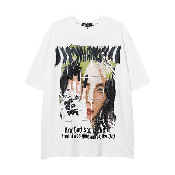 spaceman american trend stussys portrait printed short sleeved t-shirt for men and women oversize loose casual trendy hip-hop half sleeved s, White;black
spaceman american trend stussys portrait printed short sleeved t-shirt for men and women oversize loose casual trendy hip-hop half sleeved s, White;black
