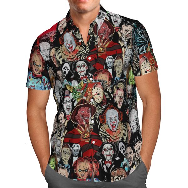 men s dress shirts hawaiian men s short sleeve shirt large street clothes 3d halloween terror beach summer 5xl homme 230629, White;black
men s dress shirts hawaiian men s short sleeve shirt large street clothes 3d halloween terror beach summer 5xl homme 230629, White;black