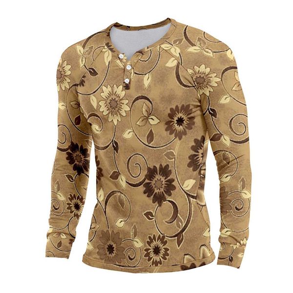 2023 new spring and autumn 3d digital printing pattern casual loose men's long sleeve henley shirt, Black
2023 new spring and autumn 3d digital printing pattern casual loose men's long sleeve henley shirt, Black