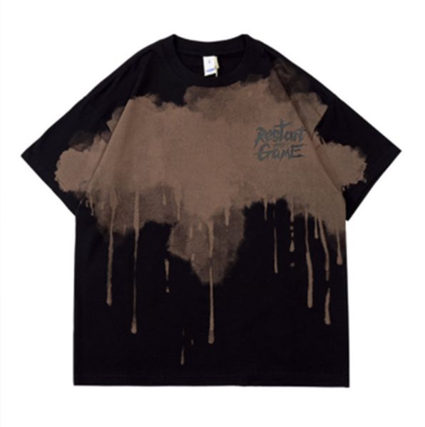 men's dress shirts american product original personality men's tshirt manual inkjet craft splashink wind trend loose half sleeve 2, White;black
men's dress shirts american product original personality men's tshirt manual inkjet craft splashink wind trend loose half sleeve 2, White;black