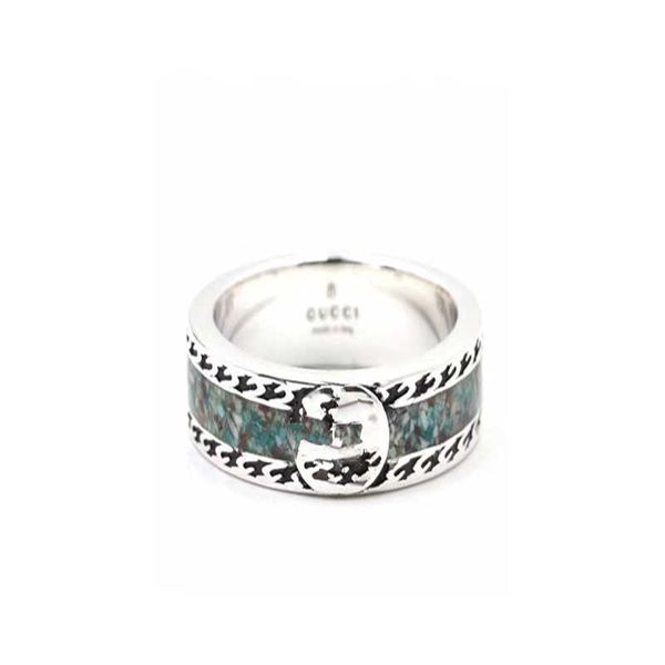 2023 gu jia's new 925 silver double light green enamel ring with male and female style interlocking
2023 gu jia's new 925 silver double light green enamel ring with male and female style interlocking