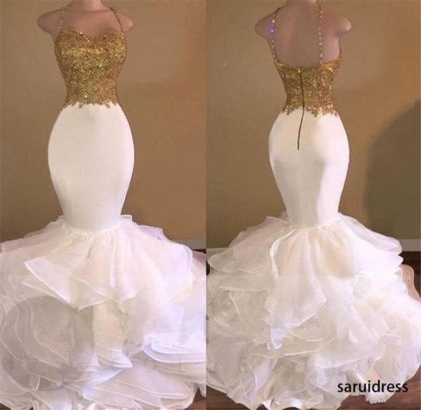 goldenwhite mermaid prom dresses spaghetti strap appliques lace ruffles tiered party dress fashion backless african prom dre6199489, Black
goldenwhite mermaid prom dresses spaghetti strap appliques lace ruffles tiered party dress fashion backless african prom dre6199489, Black