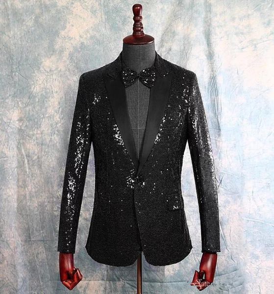 new sequins black men suits for wedding peaked lapel groom wear tuxedos one button prom party blazer suit only one jacket 7302750092, Black;gray
new sequins black men suits for wedding peaked lapel groom wear tuxedos one button prom party blazer suit only one jacket 7302750092, Black;gray
