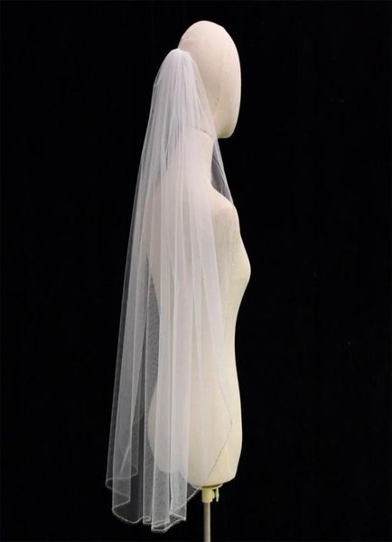 bridal veils u2jf 1 tier wedding veil with comb sparkling tube beads adornment edge short fingertip length cut tulle1213119, Black
bridal veils u2jf 1 tier wedding veil with comb sparkling tube beads adornment edge short fingertip length cut tulle1213119, Black