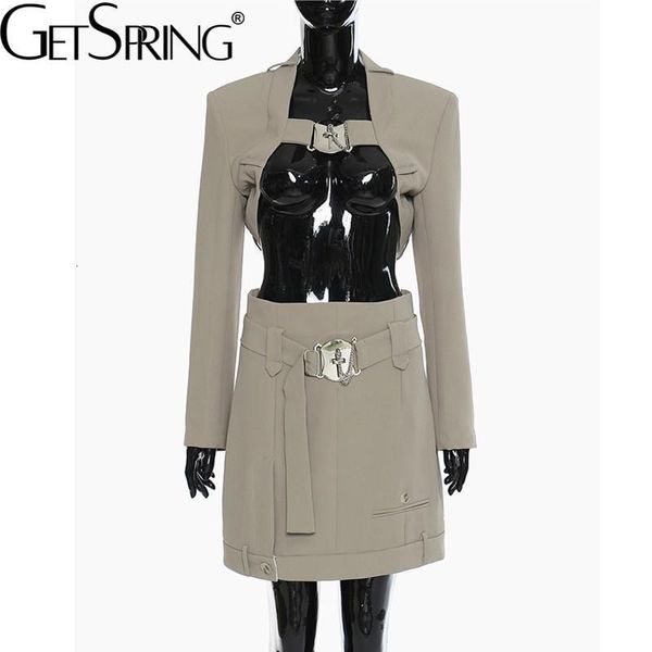 two piece dress getspring women blazer set metal fastener short female coat with a-line mini skirt two piece sets autumn arrival 230628, White
two piece dress getspring women blazer set metal fastener short female coat with a-line mini skirt two piece sets autumn arrival 230628, White