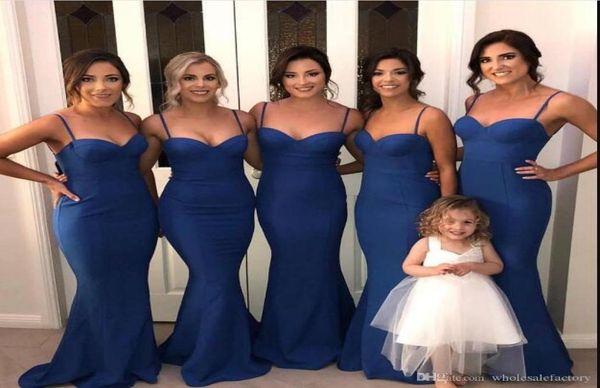 royal blue satin mermaid bridesmaid dresses 2019 spaghetti straps ruched wedding guest gowns maid of honor dress plus size bm09187727088, White;pink
royal blue satin mermaid bridesmaid dresses 2019 spaghetti straps ruched wedding guest gowns maid of honor dress plus size bm09187727088, White;pink
