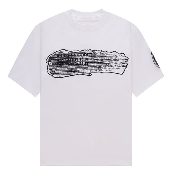23ss new woman men's t-shirts high end classic smear number letter printing tee limited summer beach breathable fashion casual simple s, White;black
23ss new woman men's t-shirts high end classic smear number letter printing tee limited summer beach breathable fashion casual simple s, White;black