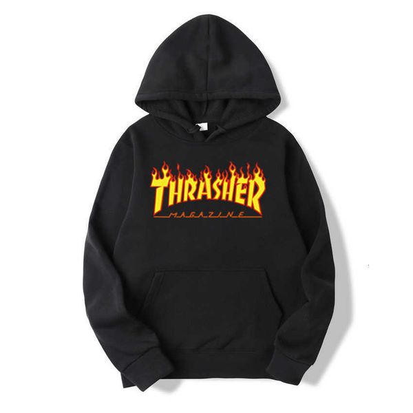 thrasher printed men's plush sweater couple hooded slim fit fashion brand, Black
thrasher printed men's plush sweater couple hooded slim fit fashion brand, Black