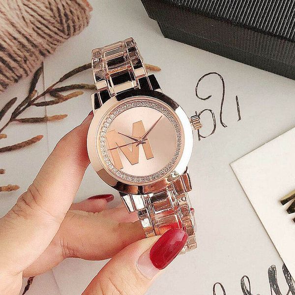 watch women's watches crystal big letters style metal steel band quartz-battery wristwatches, Slivery;brown
watch women's watches crystal big letters style metal steel band quartz-battery wristwatches, Slivery;brown