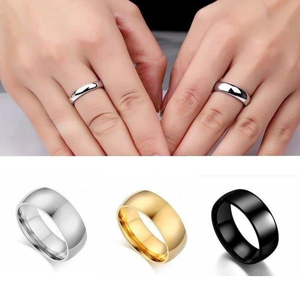 fashionable and popular exquisite ring titanium steel ring women's plain ring simple glossy couple ring selected lovers gifts for women, Silver
fashionable and popular exquisite ring titanium steel ring women's plain ring simple glossy couple ring selected lovers gifts for women, Silver
