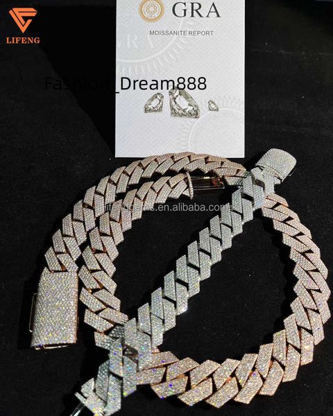 li feng jewelry pass diamond test moissanite 12mm wide solid silver cuban link chain for mens hip hop necklace
li feng jewelry pass diamond test moissanite 12mm wide solid silver cuban link chain for mens hip hop necklace