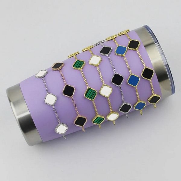 sweet four cleef-clover bracelets designer jewelry lucky 5 flowers bracelets 18k gold bangle bracelet for women men necklaces chain elegant, Golden;silver
sweet four cleef-clover bracelets designer jewelry lucky 5 flowers bracelets 18k gold bangle bracelet for women men necklaces chain elegant, Golden;silver