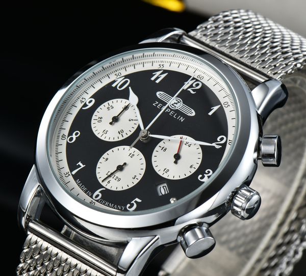 zeppelin 2023 new designer movement watches men luxury mens watch multi-function sapphire chronograph montre clocks ing, Slivery;brown
zeppelin 2023 new designer movement watches men luxury mens watch multi-function sapphire chronograph montre clocks ing, Slivery;brown