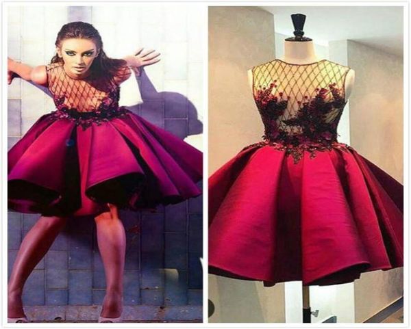 puffy aline short burgundy evening dresses satin pleated ball gown sheer applqiues party gowns 2016 fashion girl homcoming dresses3114863, Black;red
puffy aline short burgundy evening dresses satin pleated ball gown sheer applqiues party gowns 2016 fashion girl homcoming dresses3114863, Black;red