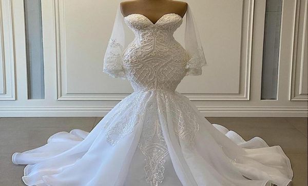 elegant white mermaid wedding dresses bridal gowns beads lace applique nigerian arabic marriage dress robe de mariee8082345
elegant white mermaid wedding dresses bridal gowns beads lace applique nigerian arabic marriage dress robe de mariee8082345