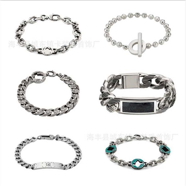 2023 home 925 sterling made of old thai silver fashion male and female elf skull head couple personalized bracelet handicraft, Black
2023 home 925 sterling made of old thai silver fashion male and female elf skull head couple personalized bracelet handicraft, Black
