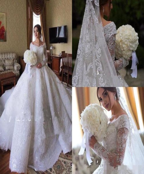 2019 elegant long sleeves ball gown wedding dresses v neck lace applique sequins crystal beading custom made chapel wedding bridal8463734, White
2019 elegant long sleeves ball gown wedding dresses v neck lace applique sequins crystal beading custom made chapel wedding bridal8463734, White