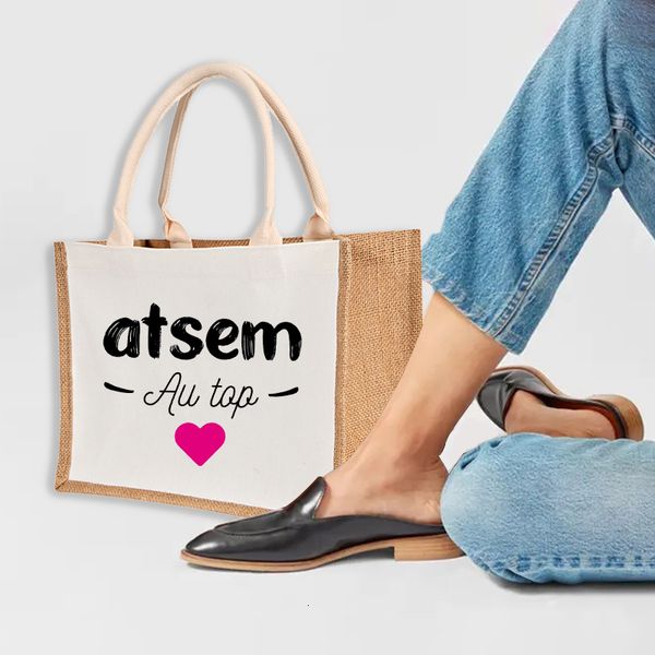 shopping bags thank you atsem women jute tote bag reuseable burlap with sturdy handle casual large capacity travel handbag 230628
shopping bags thank you atsem women jute tote bag reuseable burlap with sturdy handle casual large capacity travel handbag 230628