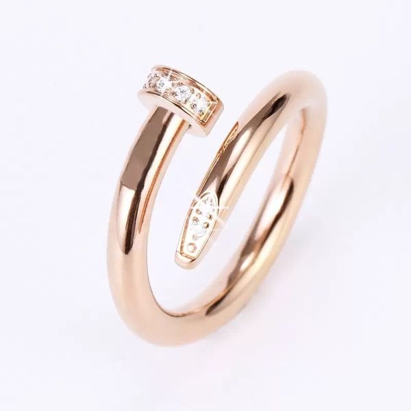 band rings designer jewelry titanium steel diamond rose gold silver fashion classic nail ring for women mens couple girls wedding engagement
band rings designer jewelry titanium steel diamond rose gold silver fashion classic nail ring for women mens couple girls wedding engagement