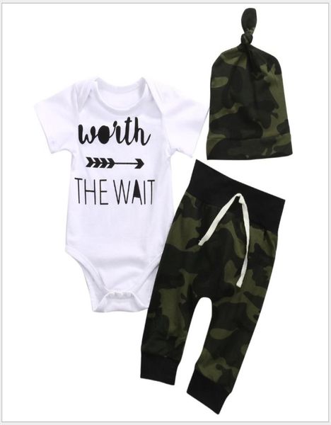 3pcs sets baby summer clothing set toddler short sleeve romperscamouflage pantshats infant clothes newborn suit kids outfits3318295, White
3pcs sets baby summer clothing set toddler short sleeve romperscamouflage pantshats infant clothes newborn suit kids outfits3318295, White