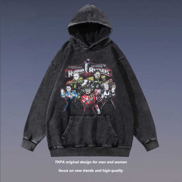 tkpa hip-hop cartoon print casual hooded sweater for men and women high street oversize top, Black
tkpa hip-hop cartoon print casual hooded sweater for men and women high street oversize top, Black