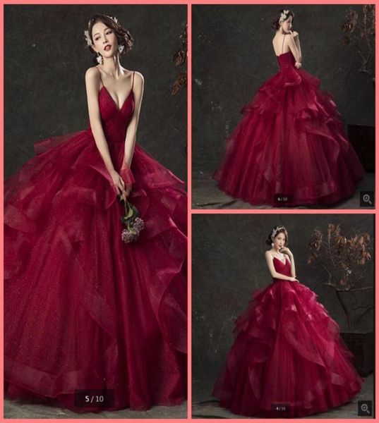 2019 new arrival burgundy ruffled ball gown princess prom dress sweet 16 spaghetti straps pleated v neck quinceanera prom gowns be2866823, Black
2019 new arrival burgundy ruffled ball gown princess prom dress sweet 16 spaghetti straps pleated v neck quinceanera prom gowns be2866823, Black