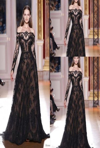 2020 new off shoulder evening gowns aline sheer black lace applique long sleeves evening dress vestido de festa wlf54764902, Black;red
2020 new off shoulder evening gowns aline sheer black lace applique long sleeves evening dress vestido de festa wlf54764902, Black;red